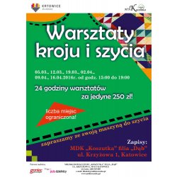Warsztaty kroju i szycia plakat