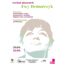 Wieczory Muzyczne: Recital piosenek Ewy Demarczyk