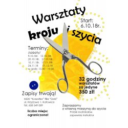 Warsztaty kroju i szycia - zapraszamy na cykl spotkań