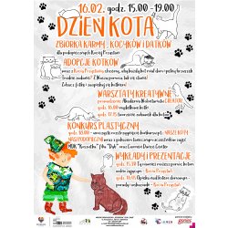 Dzień Kota - adopcje kotków, warsztaty kreatywne, rozstrzygnięcie konkursu, wykłady i prezentacje