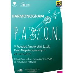 HARMONOGRAM WYSTĘPÓW V PRZEGLĄD AMATORSKIEJ SZTUKI OSÓB NIEPEŁNOSPRAWNYCH