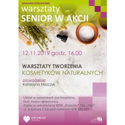Plakat senior w akcji